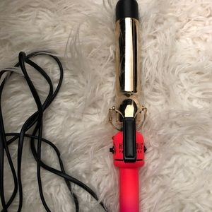 HOT TOOLS Curling Iron 1 1/4  PINK & ORANGE NEON